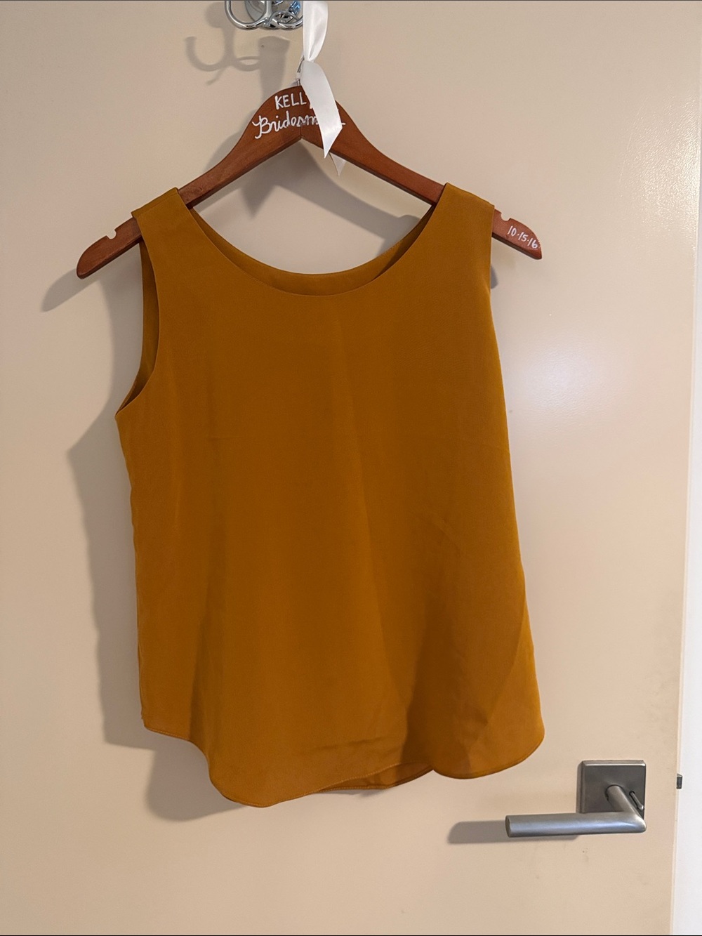 💛5 for $50 Sleeveless Mustard Shell Blouse by ADA petites